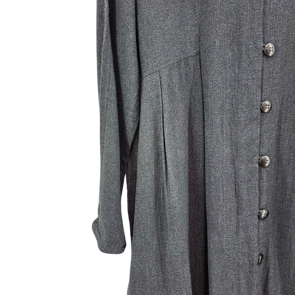 Suzen Women's Vintage Wool Blend Long Sleeves Button Front Maxi Dress - L - Picture 3 of 10